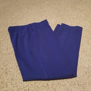Cobalt blue stretch dress pants